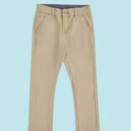 Pantaloons Junior Beige Cotton Regular Fit Trousers-picture-26