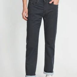 U.S. Polo Assn. Denim Co. Dark Grey Cotton Slim Straight Fit Jeans-image-50
