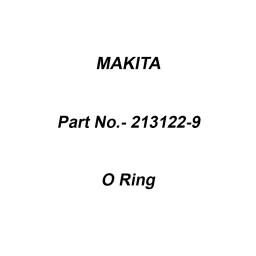 Makita Black Rubber O Ring Size 12 for HP2070, Part No 213122-9-image-15