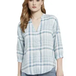 METTLE Green Cotton Chequered Shirt-image-68