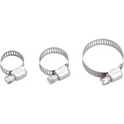 AS ONE LABORAN Hose Clamp 8 mm (Screw HEX) Stainless Steel, SS-20 (Pack of 11 Piece)-image-35