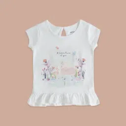Pantaloons Baby White Cotton Printed T-Shirt-picture-12