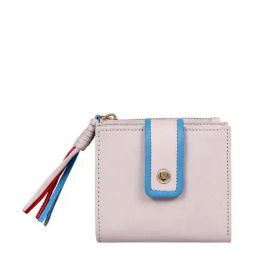Hidesign Malasana Beige Solid Bi-Fold Wallet for Women-image-4