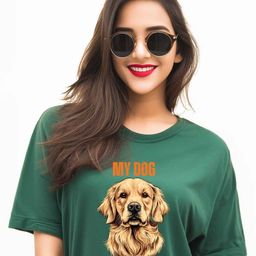 Storeily Graphic Printed Round Neck Drop-Shoulder Sleeves Cotton Oversized T-shirt-image-80
