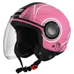 Studds URBAN SUPER D1 DECOR MATT PINK (600 mm) X Large Open Face Helmet, MATT PINK N6-picture-40