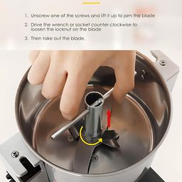 vishvas Smallest Masala Grinding Machine for Home Use with 100gm Capacity Portable Indian Spice Grinder Machine for Home 100 GM (A) image 3