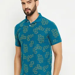 GET GOLF Men Printed Polo Collar Pockets T-shirt-image-41