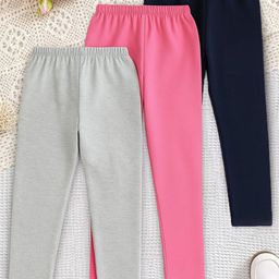 YK X Trampoline Girls Pack Of 3 Mid-Rise Ankle-Length Leggings-picture-21