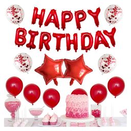 Balloon Junction Theme Birthday Party Decoration with Star Foil Red Theme - 40 Pieces-image-31
