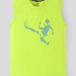 Pine Active Sleeveless T-Shirt Football Print - Green-image-13