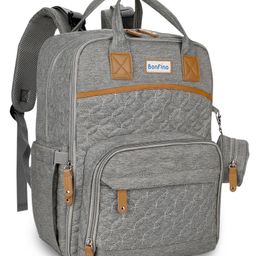 Bonfino Premium Multipurpose Diaper Backpack -  Grey-image-45