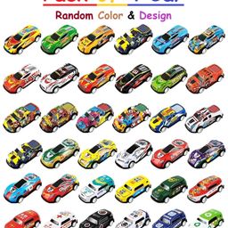 ADKD Friction Powered Mini Metal Pull Back Cars for Kids, Gift for Collectors & Kids- Pack of Random 4 Car (Model, Color & Design May Vary)-16