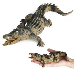 SUPER TOY Realistic Animal Figure Toy Set, Baby Crocodile Figurine Set for Boys and Girls, Educational Toy Animal, Cold Blooded Animal Set, Props Toys, Prank Toy, Lifelike Animal Toy-6