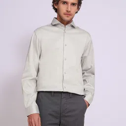 SELECTED Men Spread Collar Solid Cotton Formal Shirt-picture-33