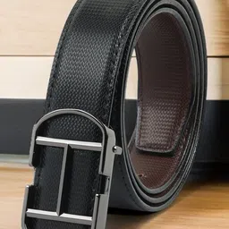 LOOPA Men Textured PU Reversible Formal Belt-picture-2