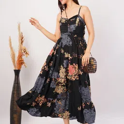 Deshi Girl Floral Print Crepe Maxi Dress-picture-36