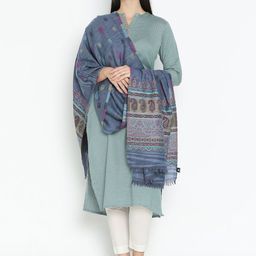 Tiara Women Floral Woven Design Shawl-image-72