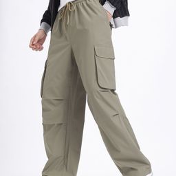 glitchez Men Endless Versatility Mid-Rise Relaxed Fit Cargo-Style Trousers-image-14