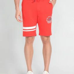 U.S. Polo Assn. Denim Co. Bright Red Regular Fit Printed Shorts-picture-28