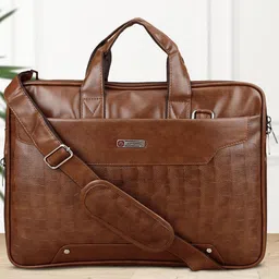 ZIPLINE Unisex Black Textured Laptop Bag-picture-25