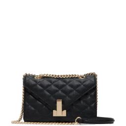 Aldo Black Quilted Cross Body Bag-image-95