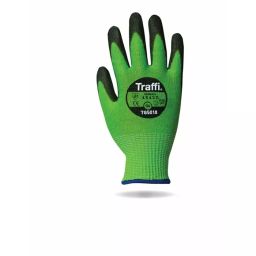 Traffi Work Gloves Black & Green Elastane Glass Fibre HPPE Nylon Polyester Cut Resistant Size 8, TG5010 : A-TG5010-GR-8 (1 Pair)-image-76