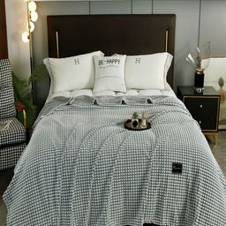 JC HOME Grey AC Room 300 GSM Single Bed Blanket-image-53