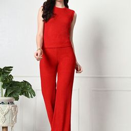 Brainbees Round Neck Sleeveless Top With Trouser-29