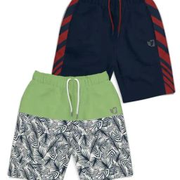 HELLCAT Kids Multi Color Block Shorts (Pack Of 2)-image-77