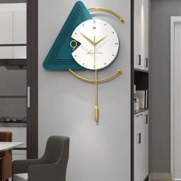 The Art House Blue & Gold Metal Clock-image-50