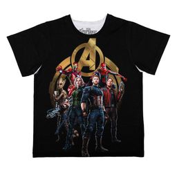 Marvel by Wear Your Mind Boys Black Printed Round Neck T-shirt-picture-44