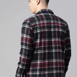 Pierre Carlo Men Checked Open Front Jacket image 4
