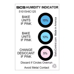 SCS HUMIDITY INDICATOR CARD, 3SPOT, 2"X3", 51015HIC125 (Pack of 125)-15