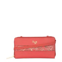 Baggit Red Printed Zip Around Wallet for Women-image-89