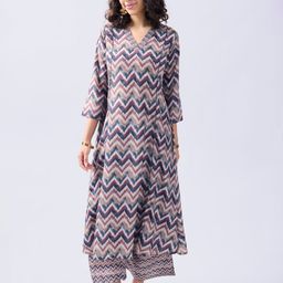 KERI PERRY Printed V-Neck Tunic & Palazzos-image-15