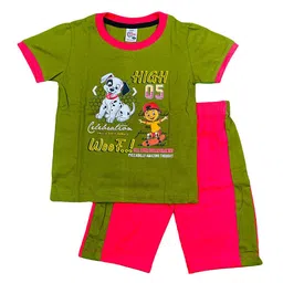 Peerless Wear Boys Printed T-shirt with Shorts-21