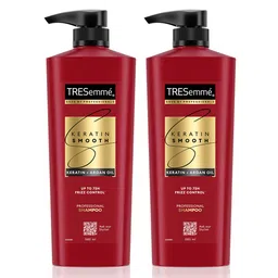 TRESemme Set of 2 Keratin Smooth Shampoo with Keratin & Argan Oil for Shine - 580 ml each-4