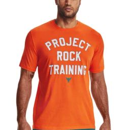 Under Armour Orange Regular Fit Printed Sports T-Shirt-image-64