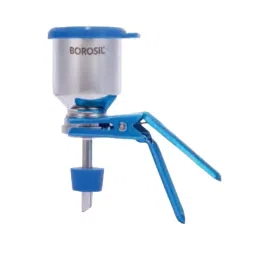 Borosil 1 L Funnel Capacity Boropure Filter Funnel With External Clamp and 47 mm Filter Support Base, 5331029 image 1