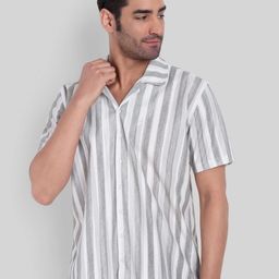 Stysure Men Comfort Semi Sheer Casual Shirt-image-16