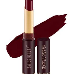 SWISS BEAUTY Non-Transfer Matte Lipstick Bold Wine - 2 gm-22
