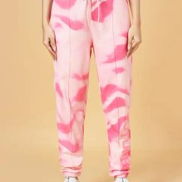 Ajile by Pantaloons Pink Cotton Printed Joggers-image-30