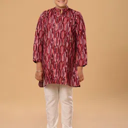 The Mini Trunk Boys Printed Regular Kurta with Trousers-13