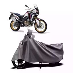 Auto Pearl Two Wheeler Cover with Bag for Honda CRF1000L Africa Twin, Silver-image-48