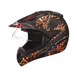 Studds N12 Matt Black Large (580 mm) Off Road-Full Face Helmet, Motocross D1 Decor With Visor-image-98