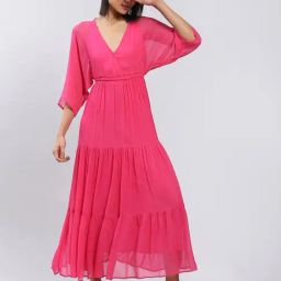 Label Ritu Kumar Fuchsia Maxi Dress-image-7