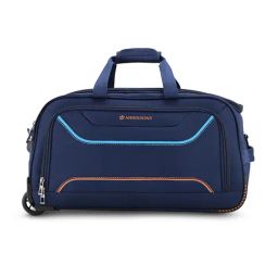 Harissons Blue & Orange Printed Large Duffel Trolley Bag - 20 inch-image-22