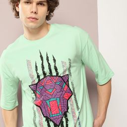 Kook N Keech Marvel Men Printed Drop-Shoulder Sleeves Oversized Pure Cotton T-shirt-image-71
