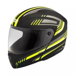 Studds NINJA ELITE SUPER D1 DECOR Matt Black 570 mm Medium Full Face Flip-up Helmet, D1 MATT BLACK N5-image-64