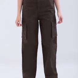 SPYKAR Women Cotton Casual Trousers-picture-5